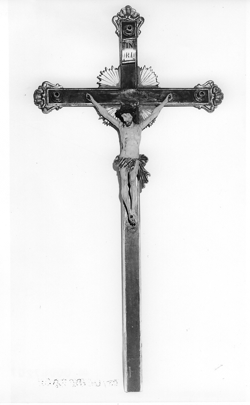 croce astile, opera isolata - bottega italiana (sec. XVIII)