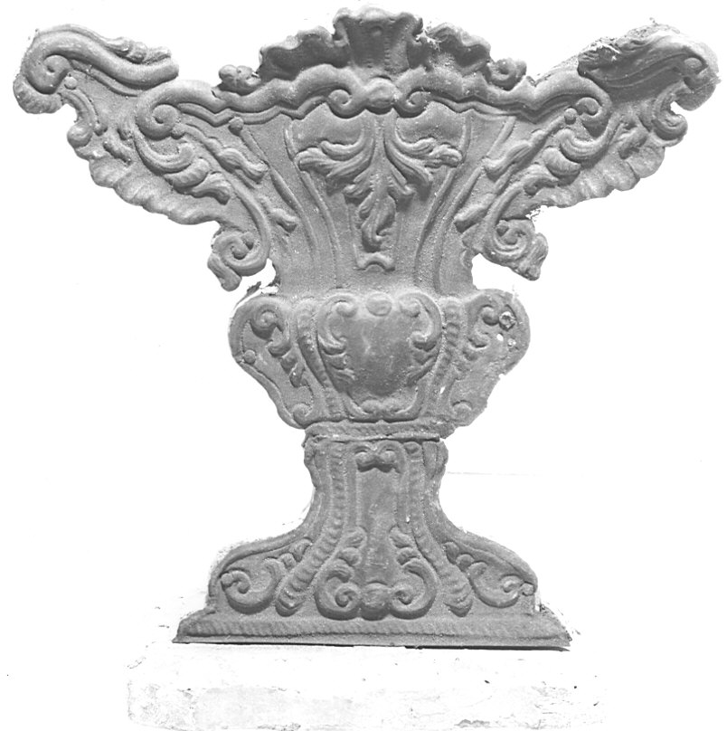 vaso d'altare con composizione floreale, opera isolata - bottega lombarda (sec. XIX)