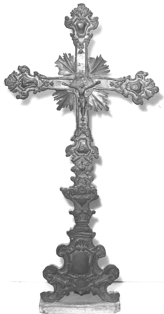 croce d'altare, opera isolata - bottega lombarda (seconda metà sec. XVIII)