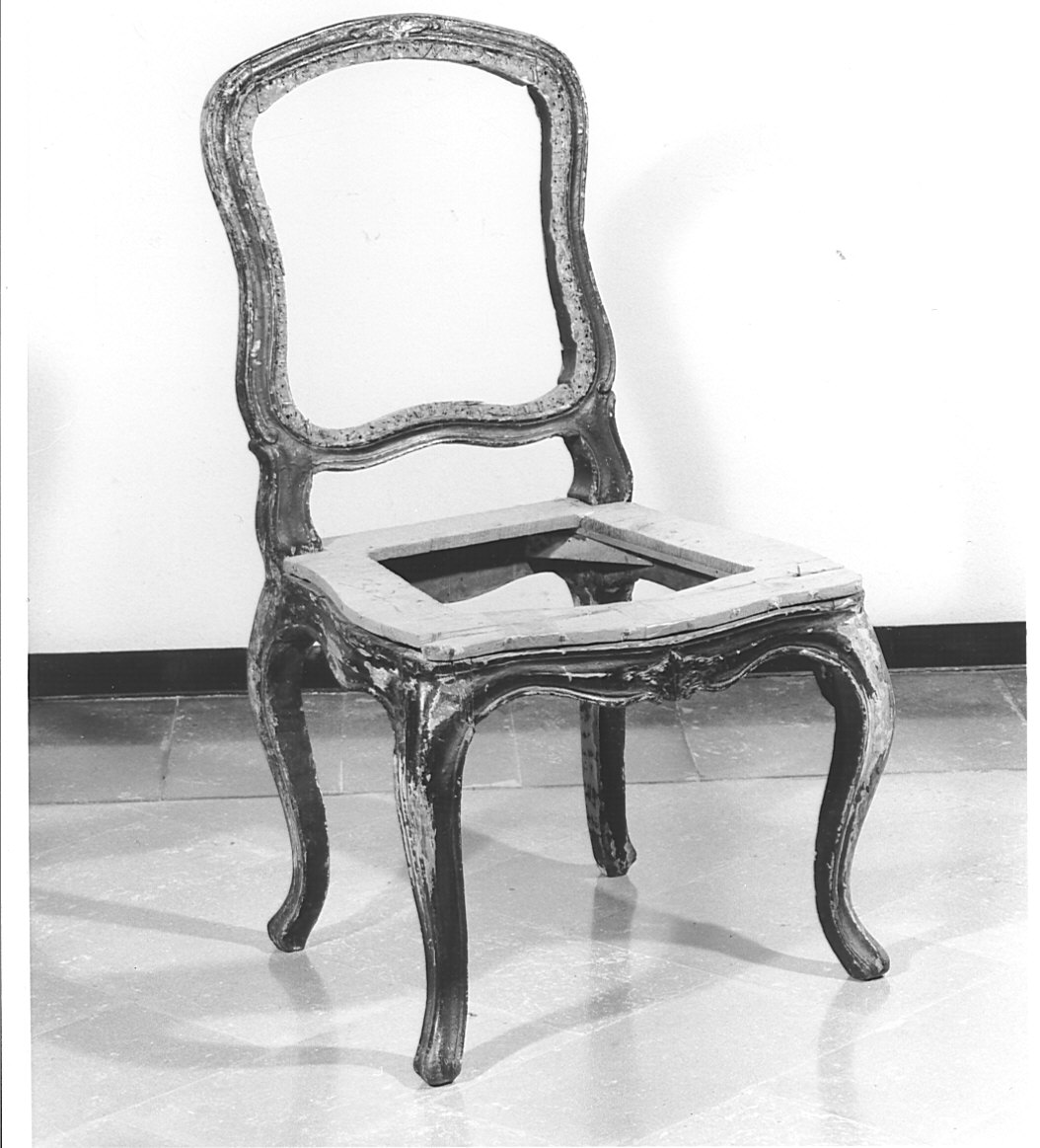 sedia, coppia - bottega lombarda (sec. XVIII)