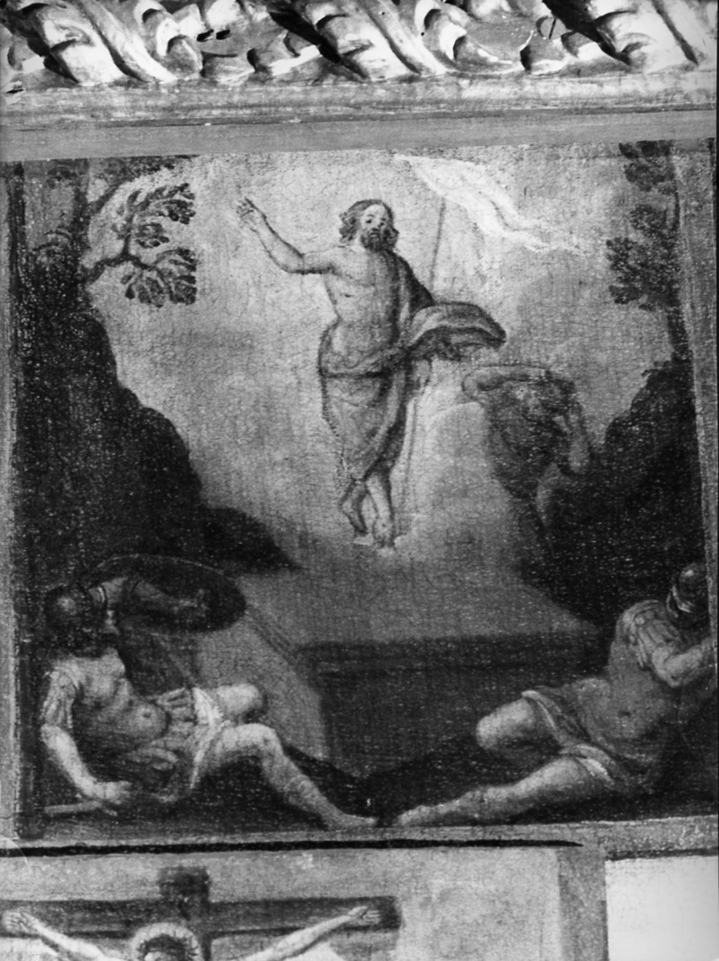 resurrezione di Cristo (dipinto, elemento d'insieme) - ambito lombardo (sec. XVIII)