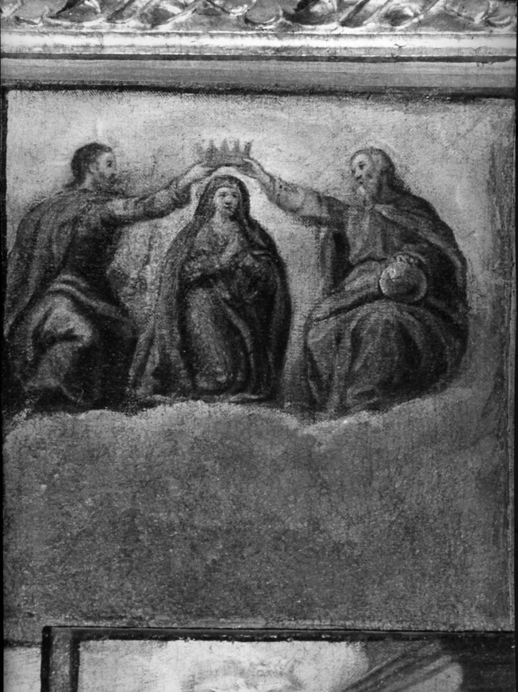 incoronazione di Maria Vergine (dipinto, elemento d'insieme) - ambito lombardo (sec. XVIII)