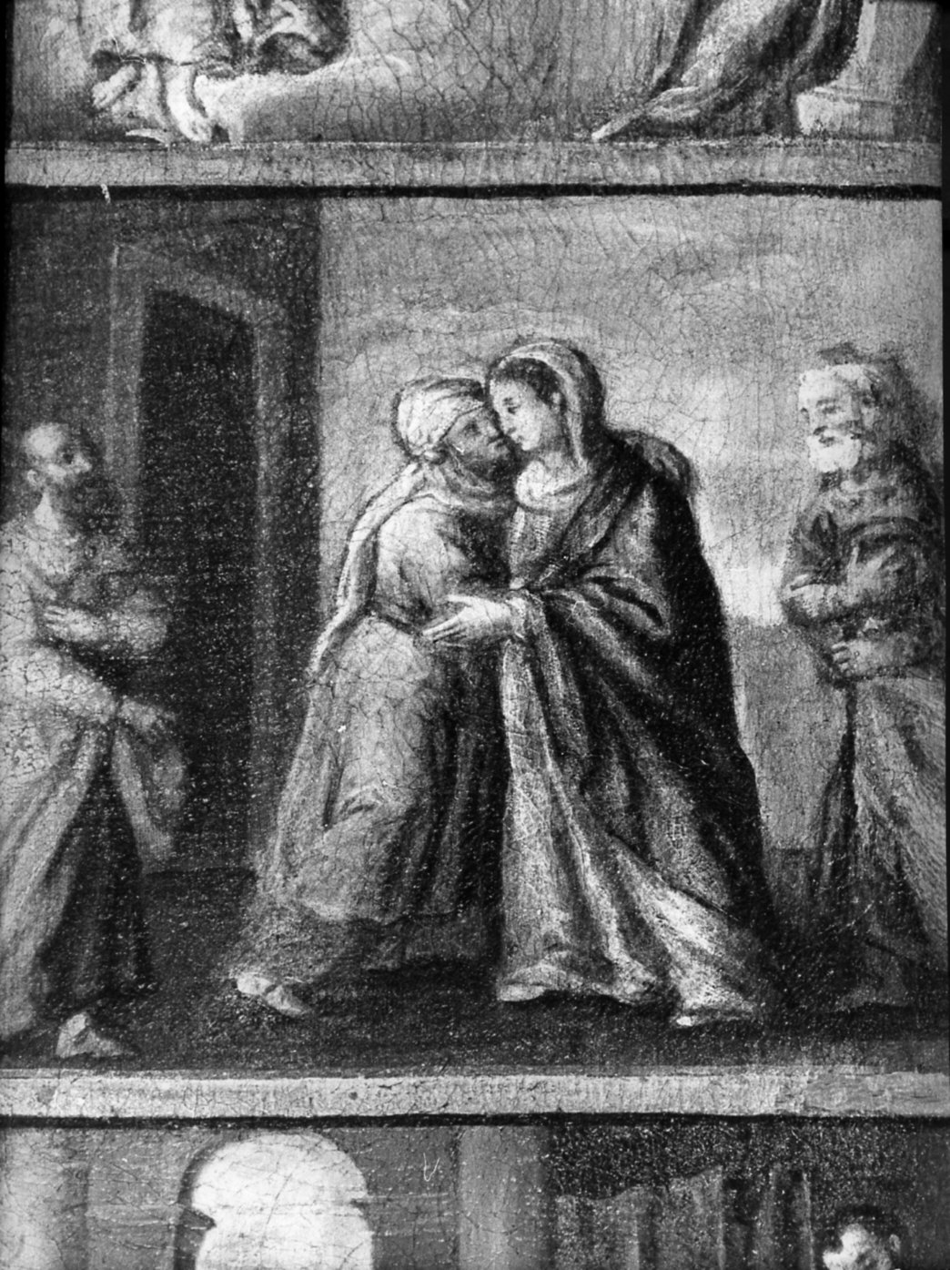 visitazione (dipinto, elemento d'insieme) - ambito lombardo (sec. XVIII)