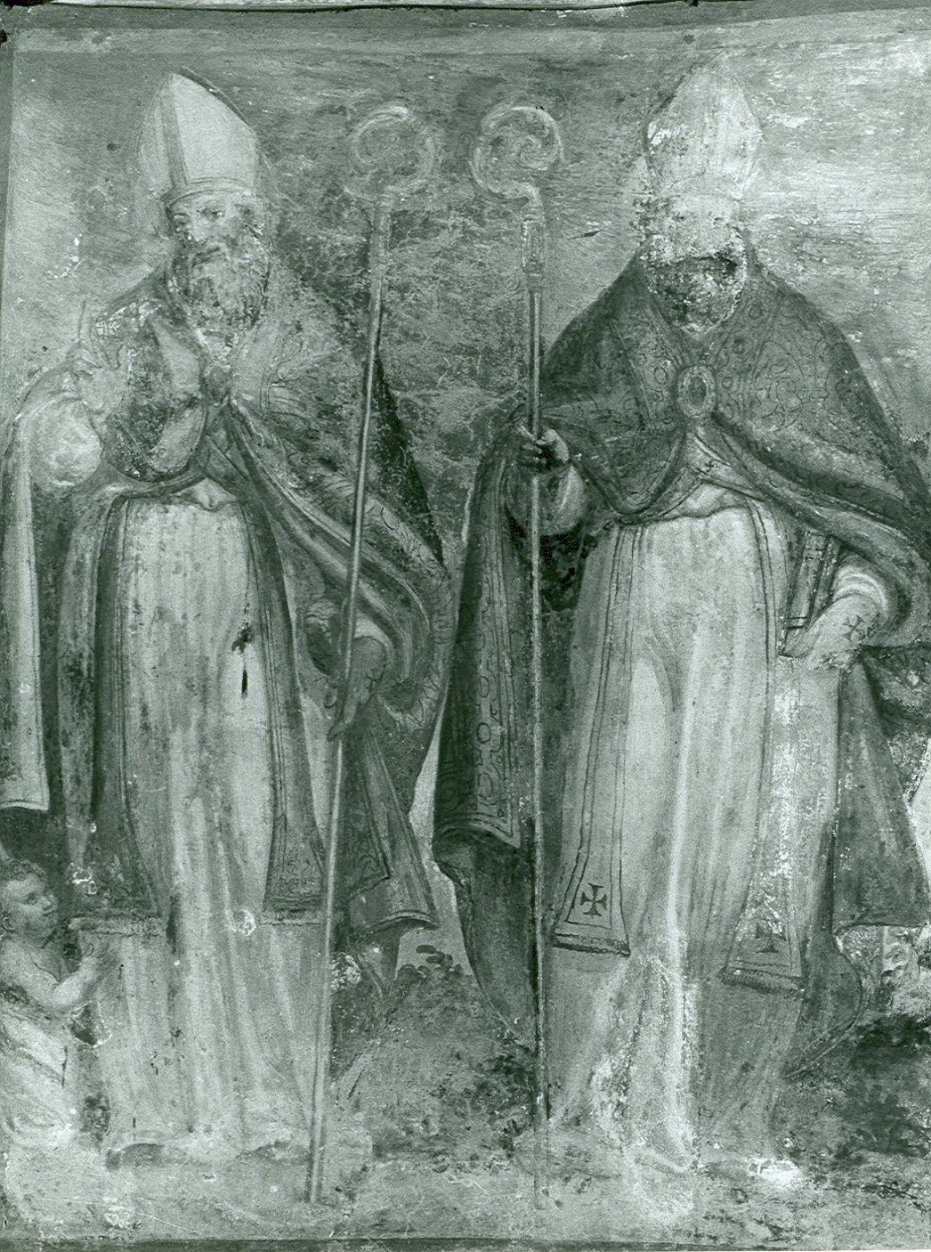 San Zenone e San Monas (decorazione pittorica, elemento d'insieme) - ambito lombardo (prima metà sec. XVII)