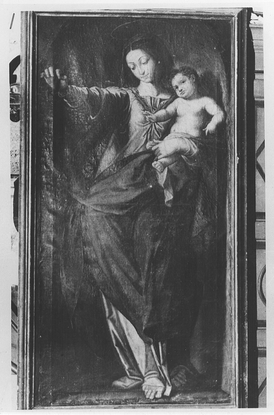 Madonna del Rosario (dipinto, opera isolata) - ambito lombardo (metà sec. XVII)