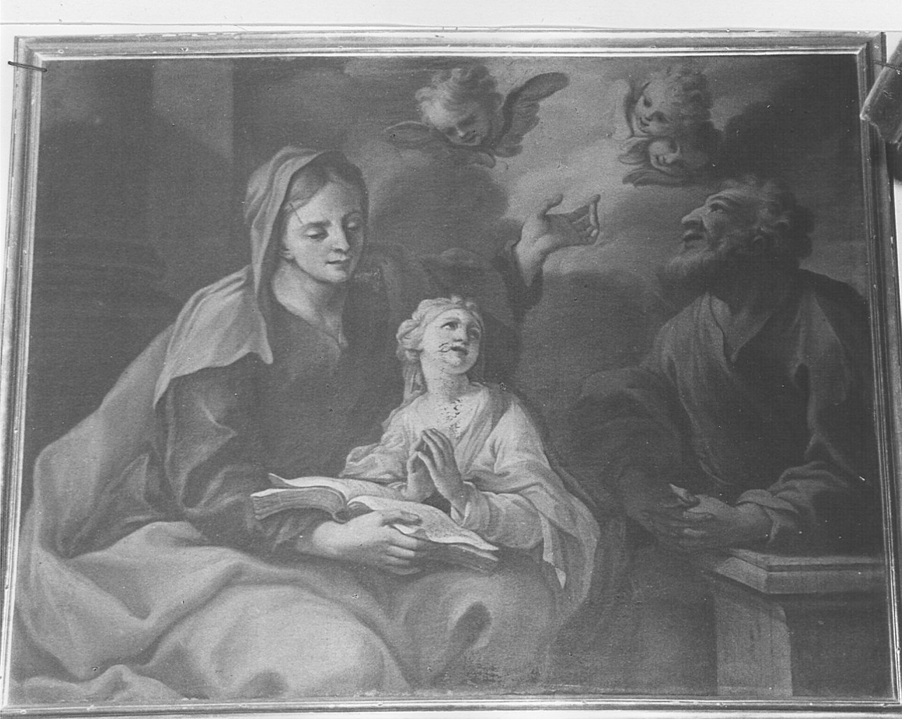 Maria Vergine bambina con Sant'Anna e San Gioacchino (dipinto, opera isolata) - ambito comasco (prima metà sec. XVIII)