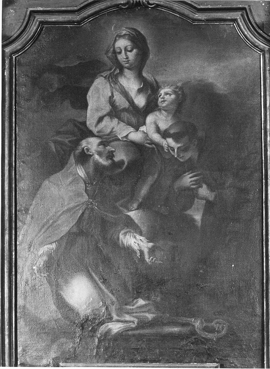 Madonna con Bambino e Santi (dipinto, opera isolata) - ambito lombardo (seconda metà sec. XVII)