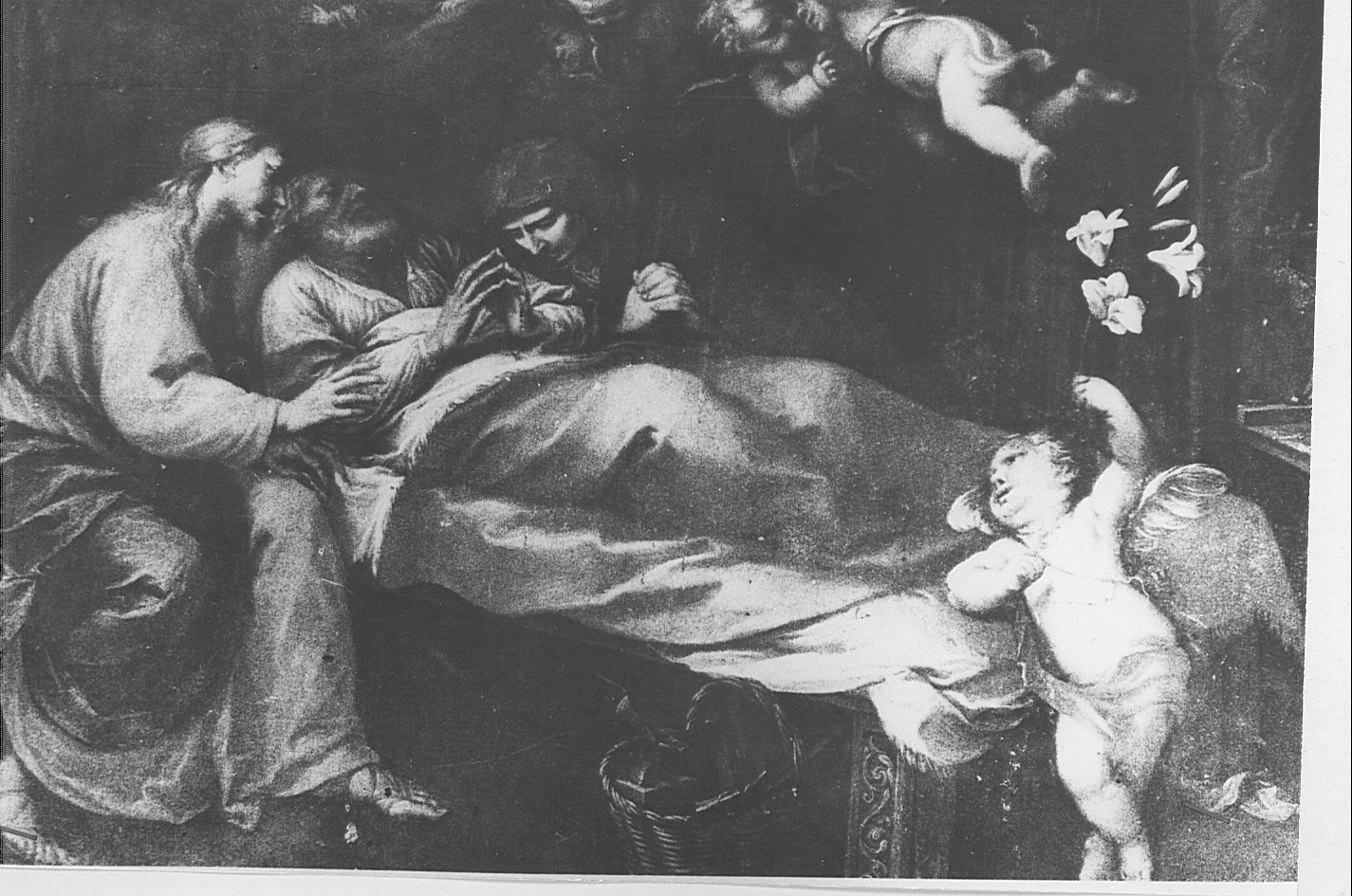 morte di San Giuseppe (dipinto, opera isolata) - ambito lombardo (metà sec. XVII)
