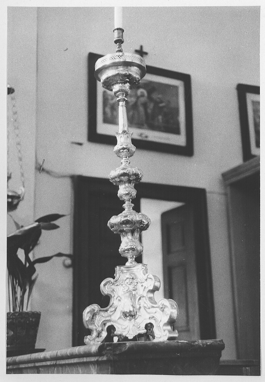 candeliere d'altare - bottega lombarda (fine sec. XIX)