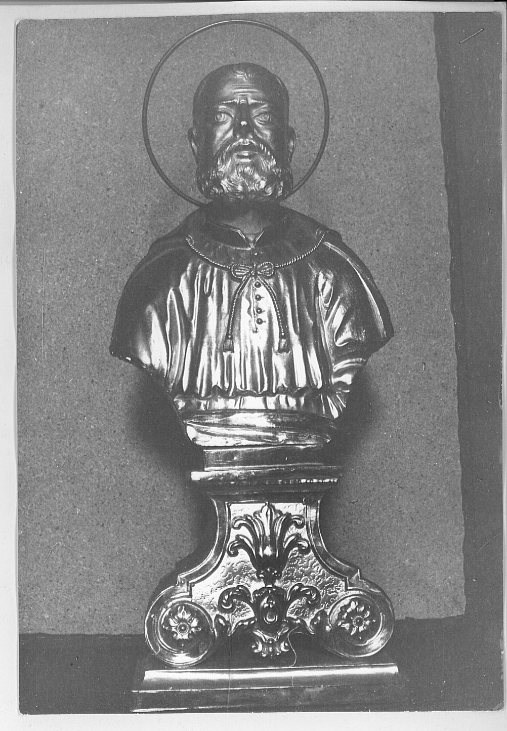 reliquiario - a busto, serie - bottega lombarda (fine/inizio secc. XVIII/ XIX)