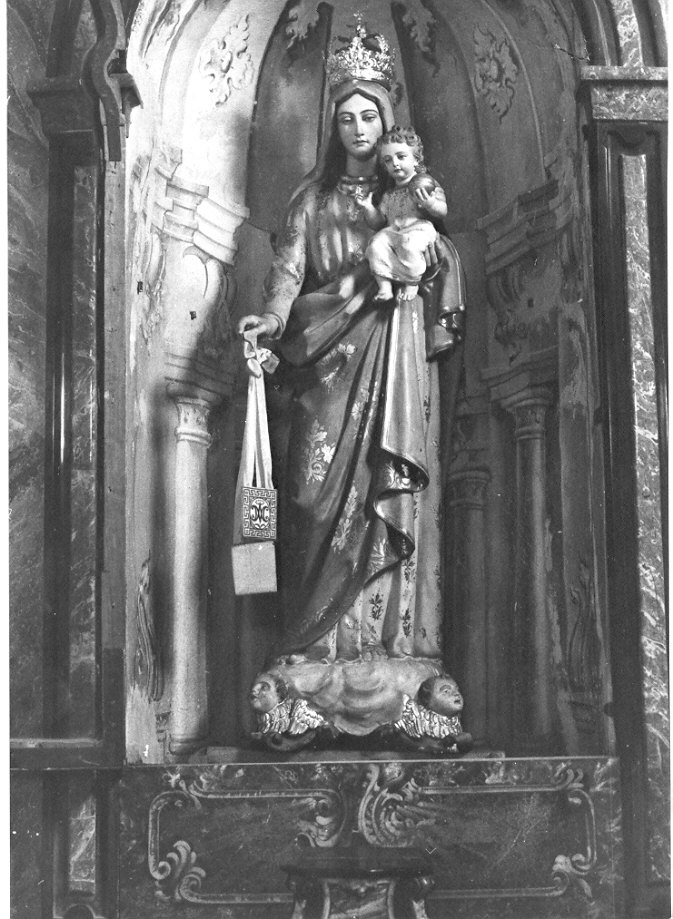 Madonna del Carmelo (statua, opera isolata) - ambito lombardo (fine/inizio secc. XVIII/ XIX)