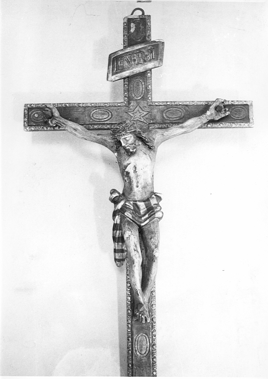 croce processionale - bottega pavese (secc. XVIII/ XIX)