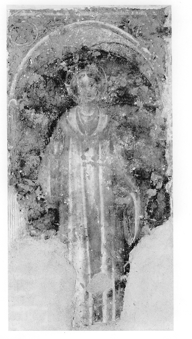 santa (dipinto murale, opera isolata) - ambito lombardo (seconda metà sec. XV)