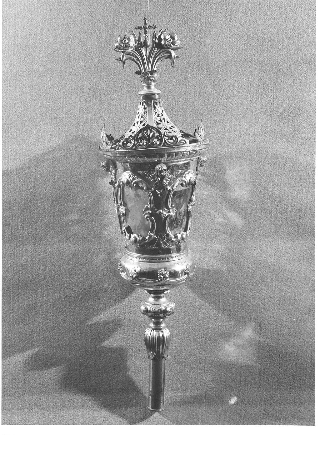 lanterna processionale, serie - bottega lombarda (fine sec. XIX)
