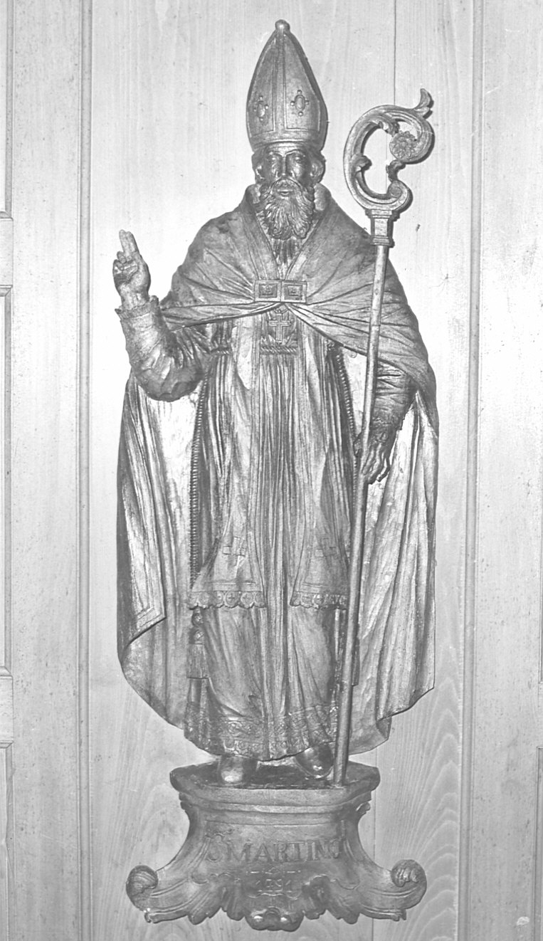 San Martino, San Martino (statua) - bottega lombarda (sec. XVIII)