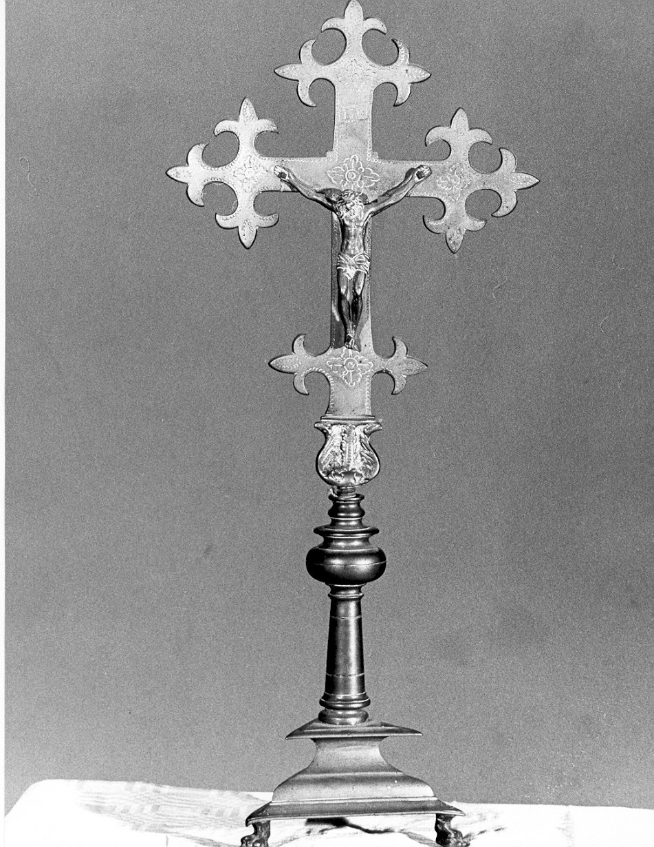 croce d'altare, pendant - ambito lombardo (sec. XVII)