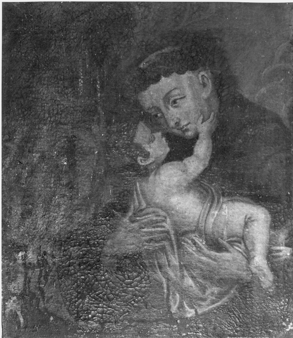 Sant'Antonio da Padova con il bambino (dipinto) - ambito lombardo (sec. XVII)