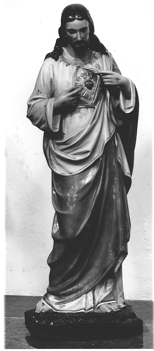 Sacro Cuore di Gesù (statua, opera isolata) - bottega lombarda (seconda metà sec. XIX)