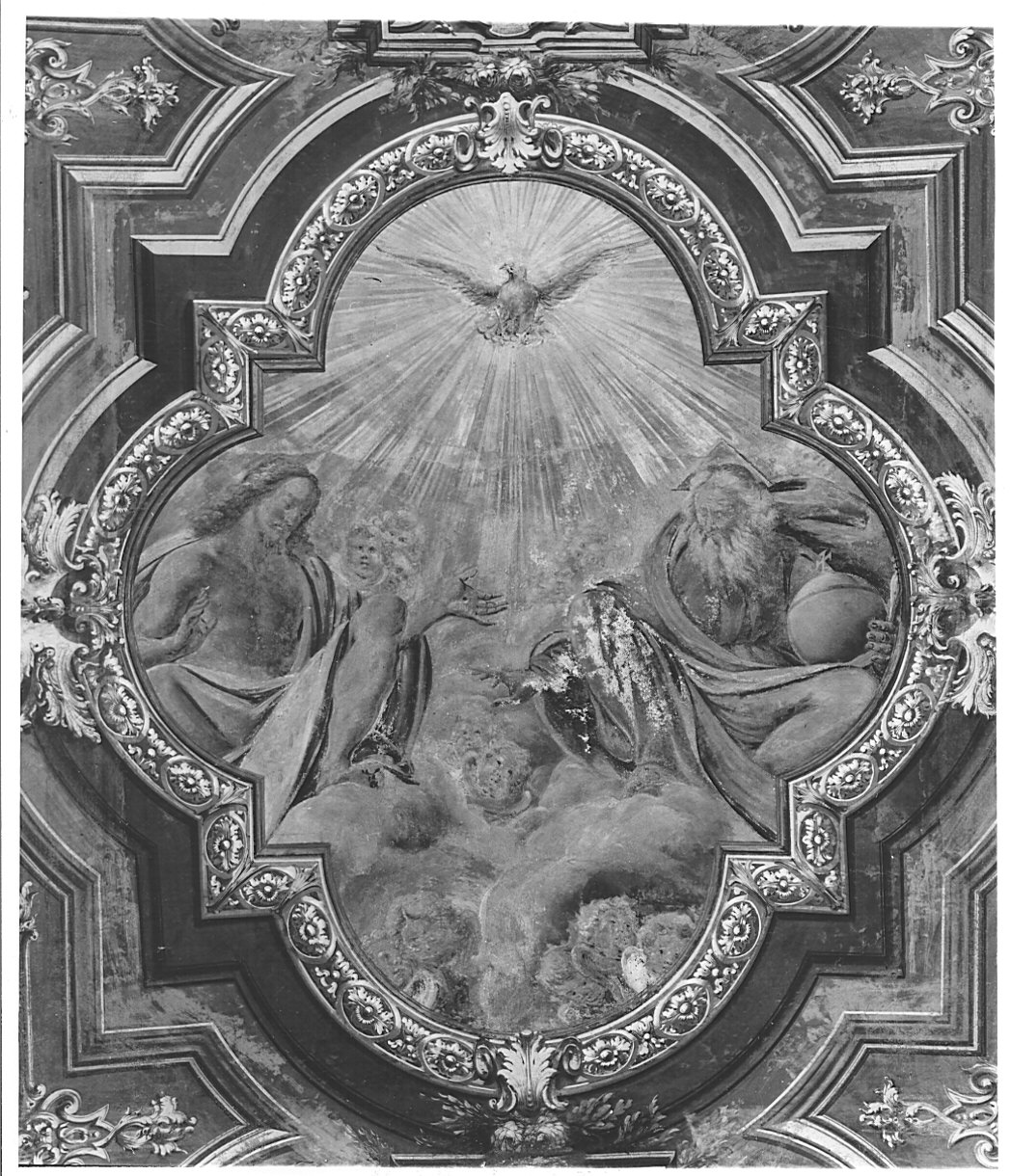 Trinità (dipinto murale, elemento d'insieme) di Lampugnani Giovanni Francesco (attribuito) (sec. XVII)