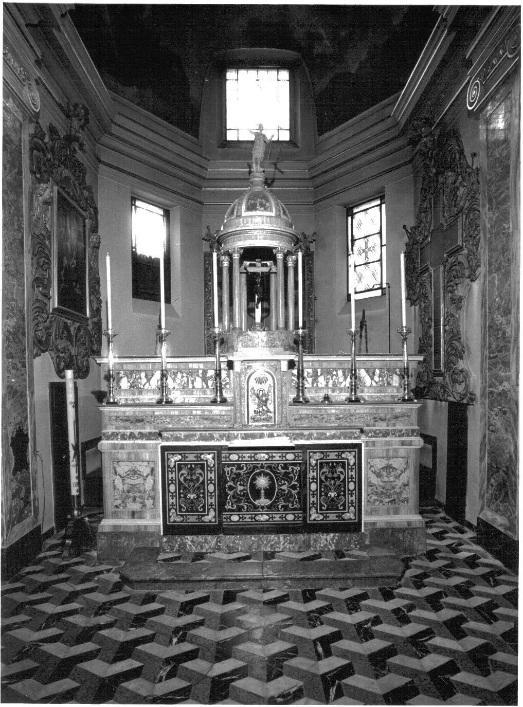 altare maggiore, opera isolata - bottega lombarda (prima metà sec. XIX)