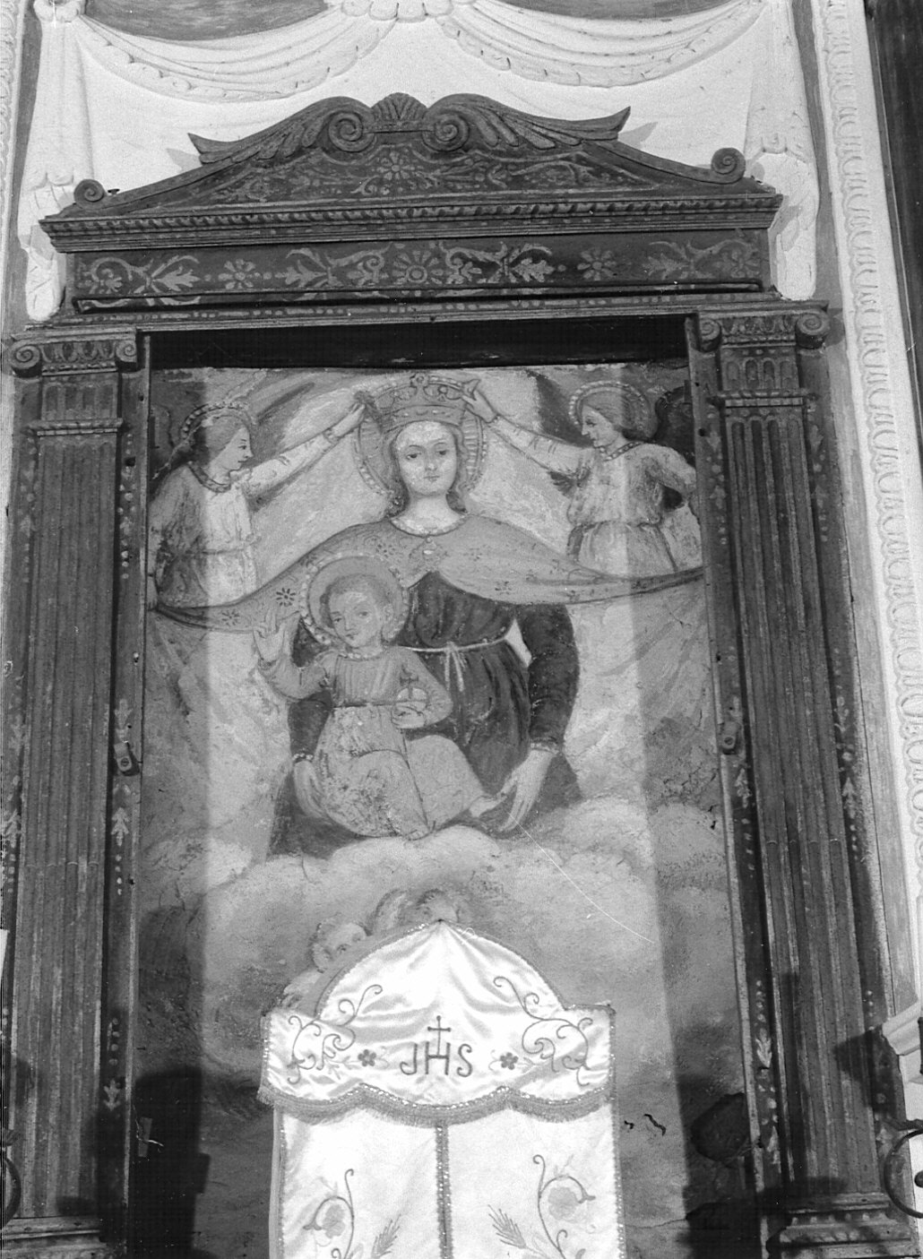 Madonna della Misericordia (dipinto murale) - ambito lombardo (seconda metà sec. XV)