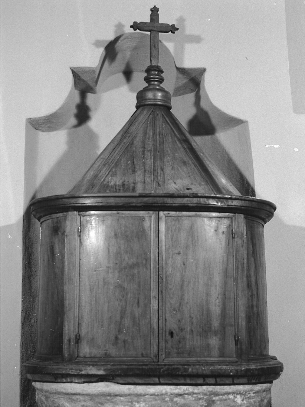 coperchio del fonte battesimale, elemento d'insieme - bottega pavese (fine/inizio secc. XVIII/ XIX)