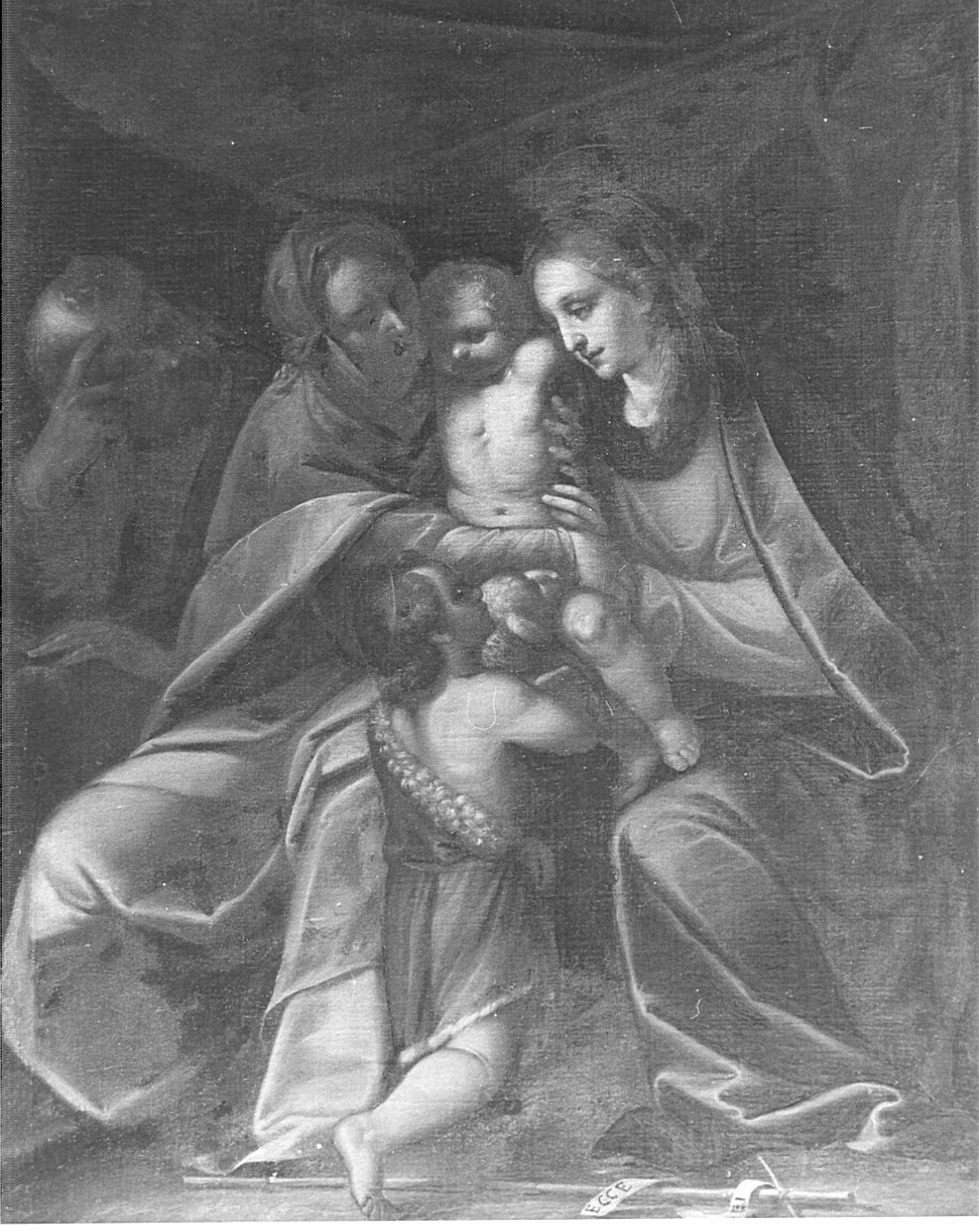 Sacra Famiglia (dipinto) - ambito lombardo (fine/inizio secc. XVI/ XVII)