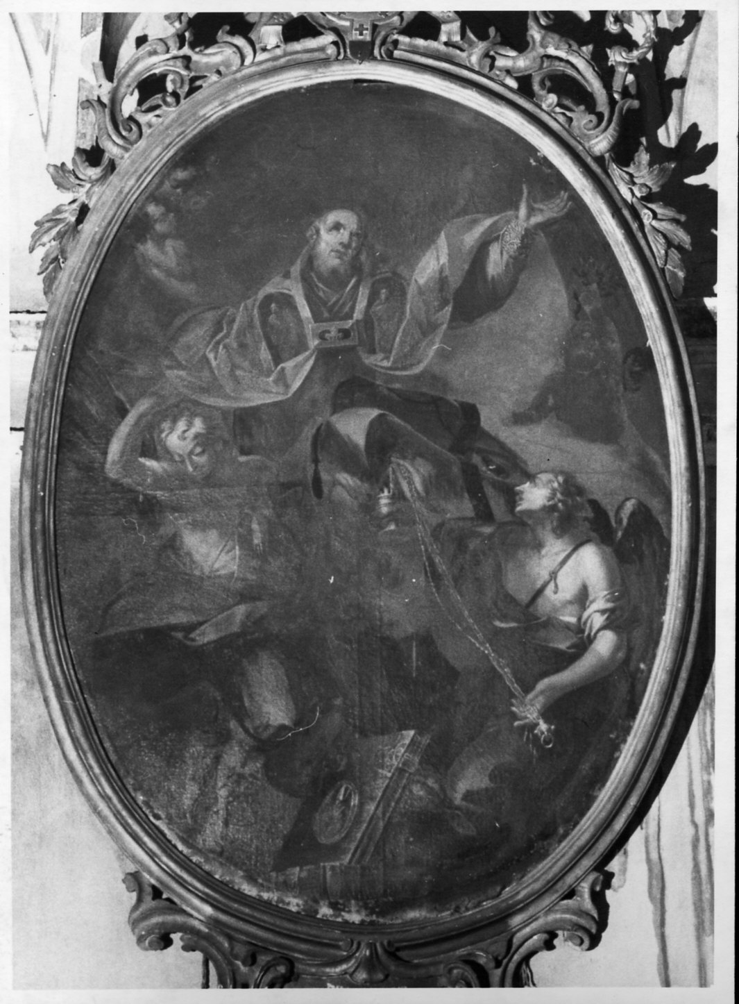 San Siro in gloria (dipinto, opera isolata) - ambito lombardo (sec. XVIII)