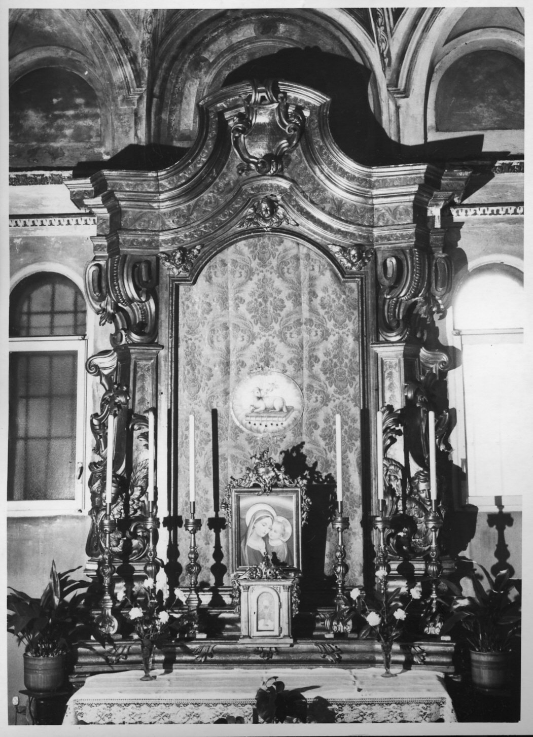 mostra d'altare, opera isolata - bottega lombarda (sec. XVIII)