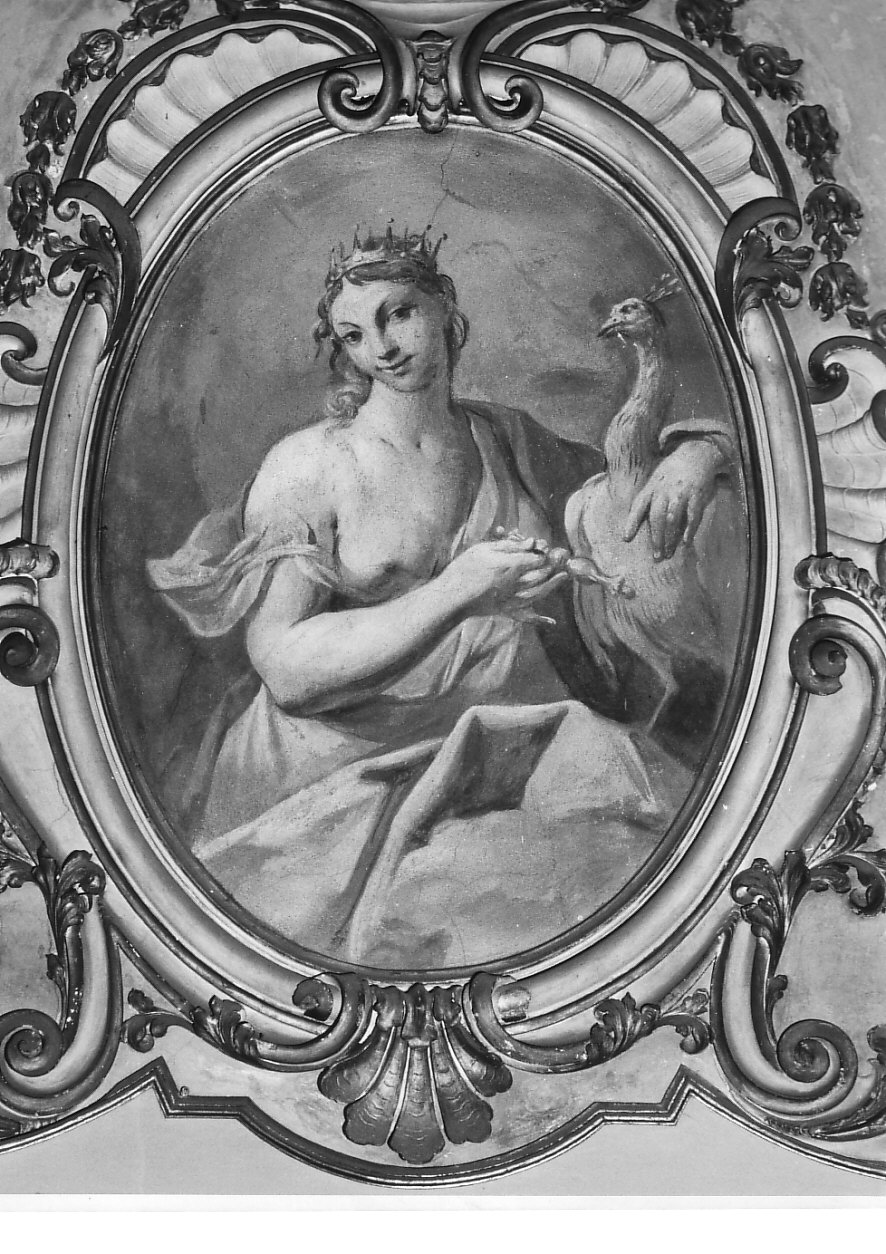 Giunone (dipinto, elemento d'insieme) di Borroni Giovan Angelo (e aiuti) (sec. XVIII)