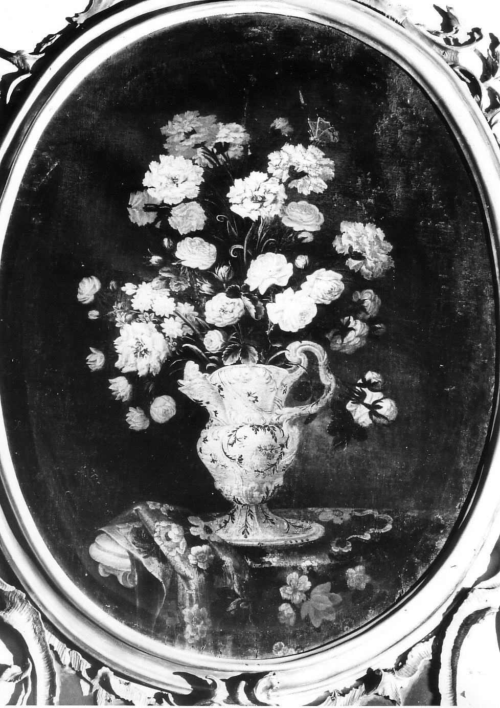 vaso con fiori (dipinto, elemento d'insieme) - ambito lombardo (sec. XVIII)