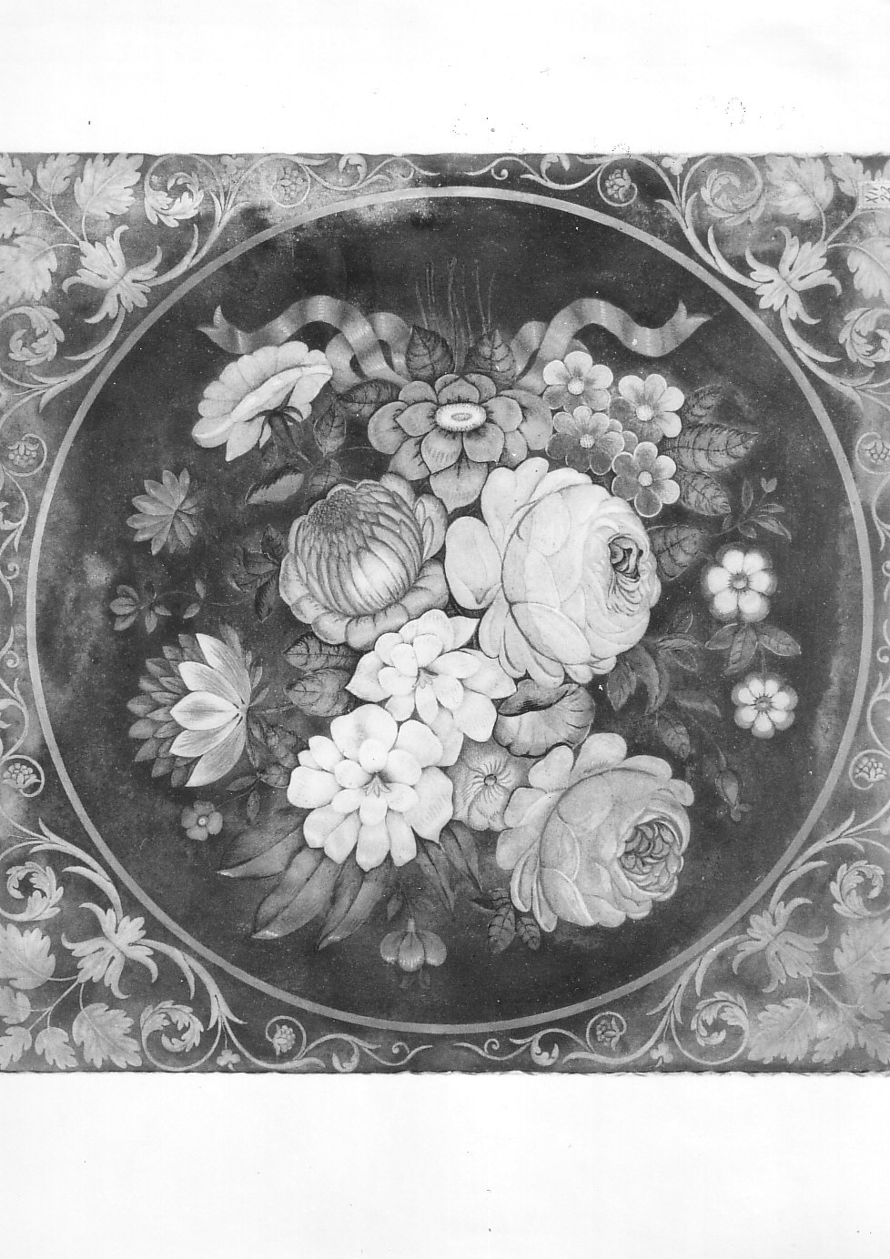 mazzo di fiori (decorazione a intarsio, coppia) - ambito lombardo (sec. XIX)