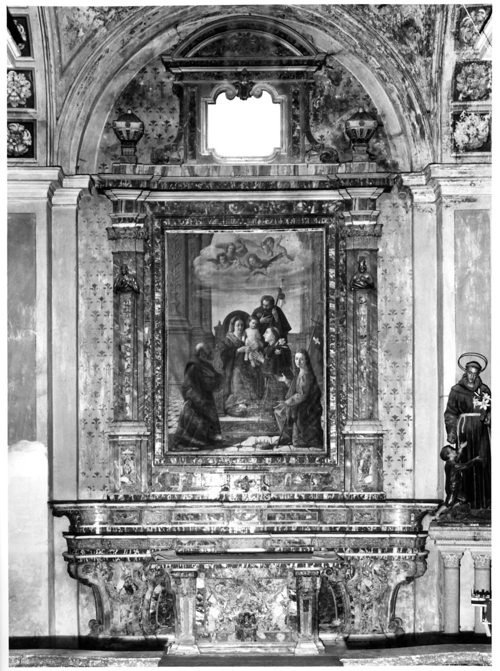 altare, complesso decorativo - bottega lombarda (ultimo quarto sec. XVIII)