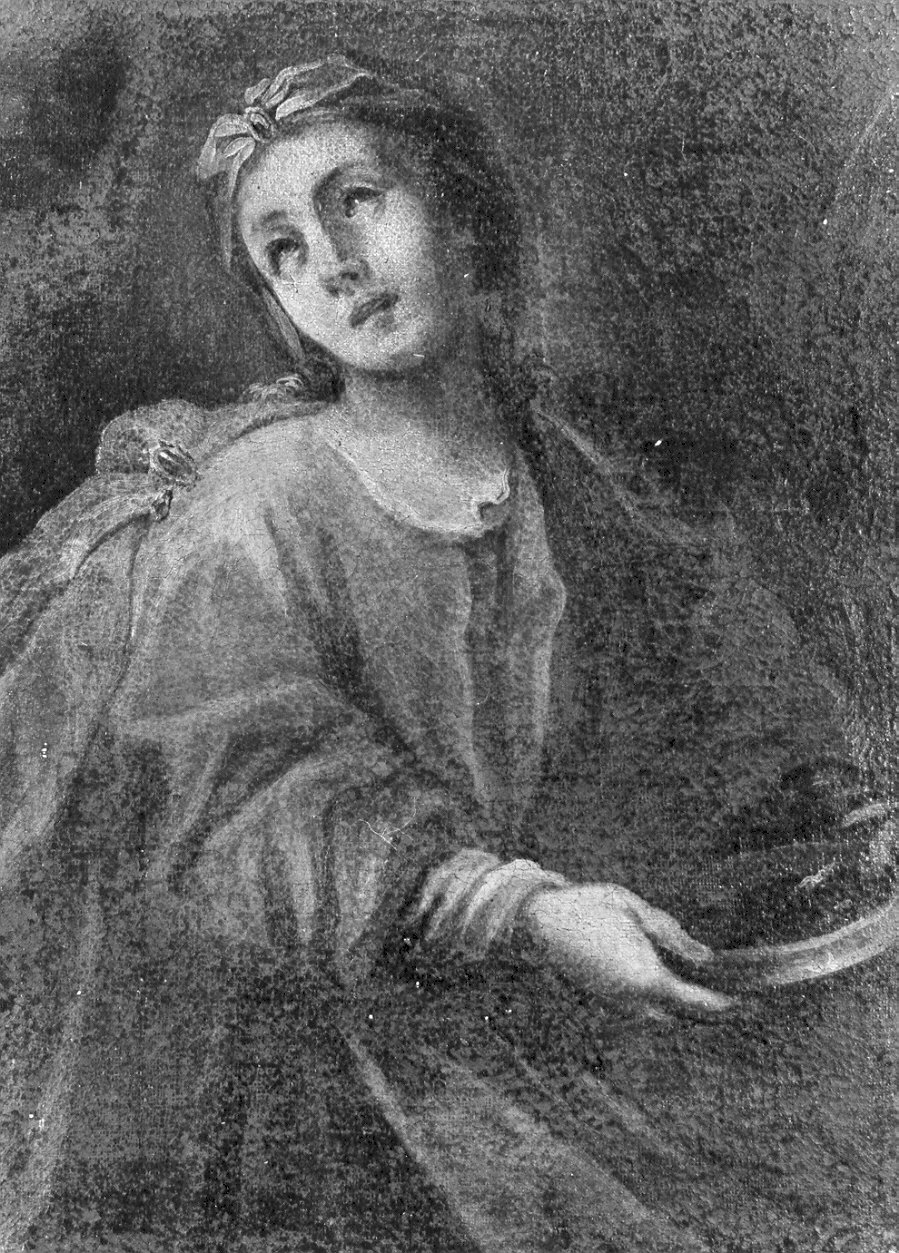 Santa Lucia (dipinto, opera isolata) - ambito lombardo (sec. XVII)