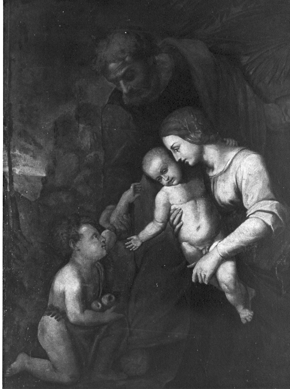 Sacra Famiglia con San Giovannino (dipinto, opera isolata) - ambito lombardo (sec. XVII)