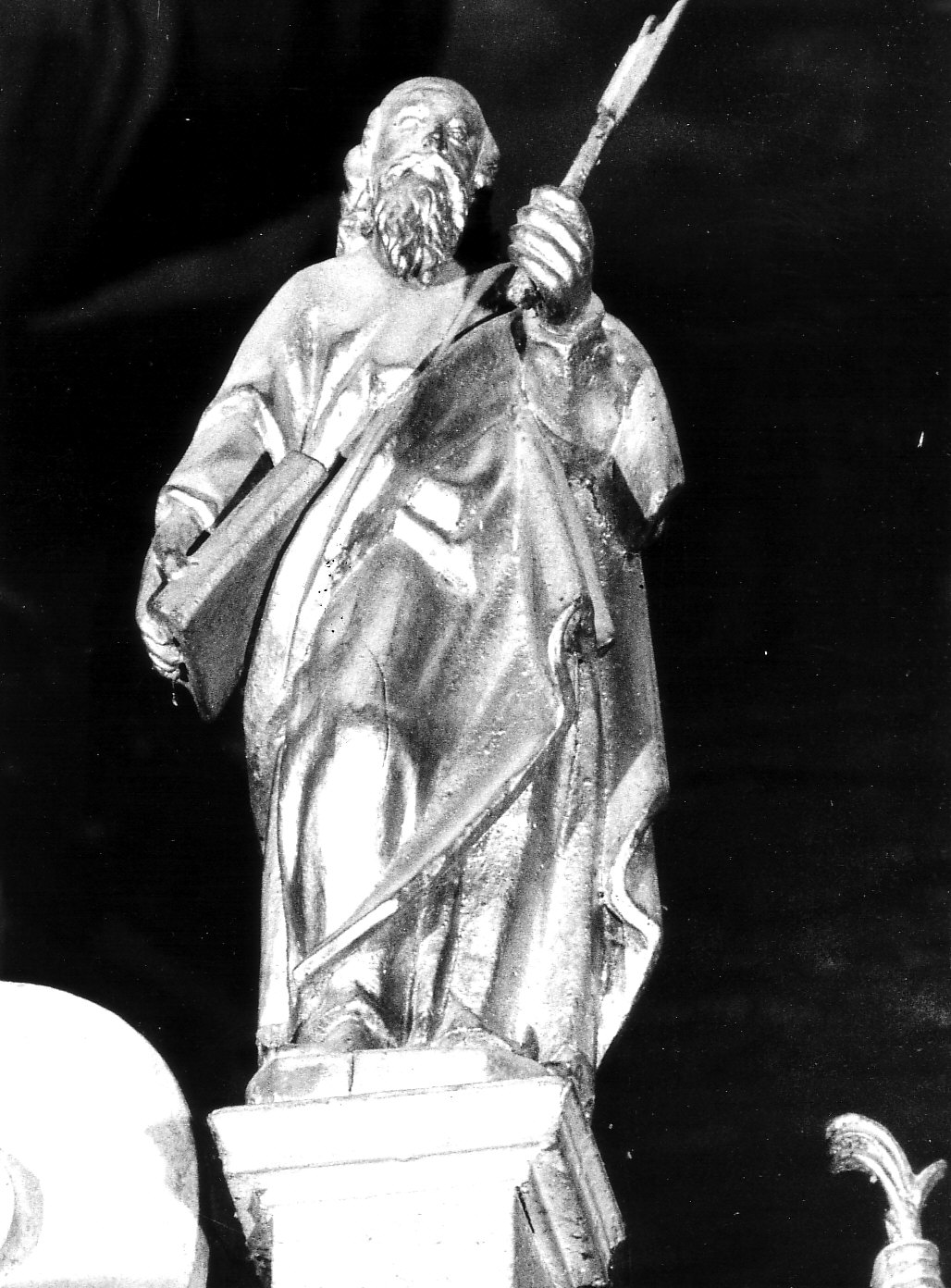 San Matteo (statuetta, elemento d'insieme) - bottega lombarda (fine/inizio secc. XVIII/ XIX)