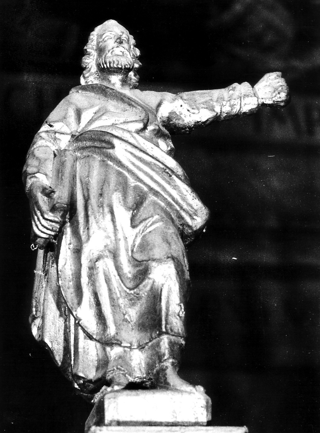 santo (statuetta, elemento d'insieme) - bottega lombarda (fine/inizio secc. XVIII/ XIX)