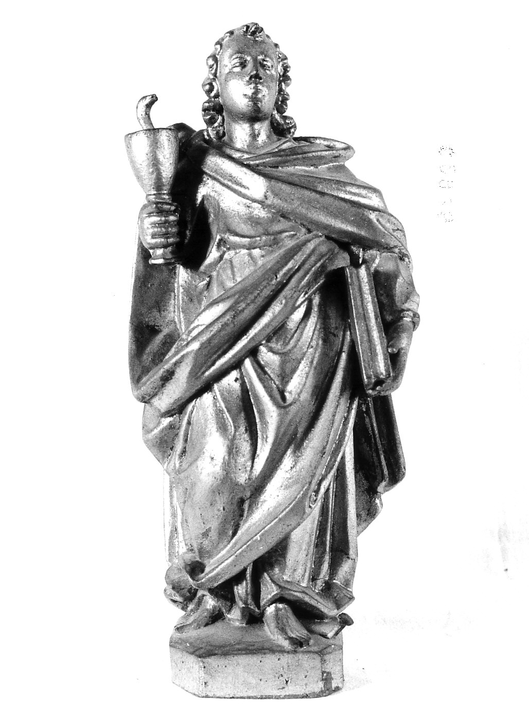 San Giovanni Evangelista (statuetta, elemento d'insieme) - bottega lombarda (fine/inizio secc. XVIII/ XIX)