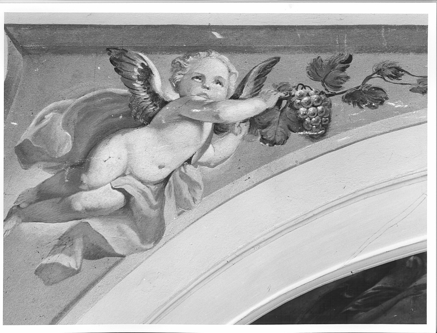 angelo (dipinto murale) - ambito lombardo (sec. XVIII)