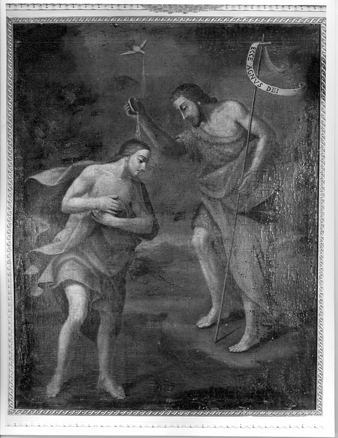 battesimo di Cristo (dipinto murale) - ambito lombardo (sec. XVIII)