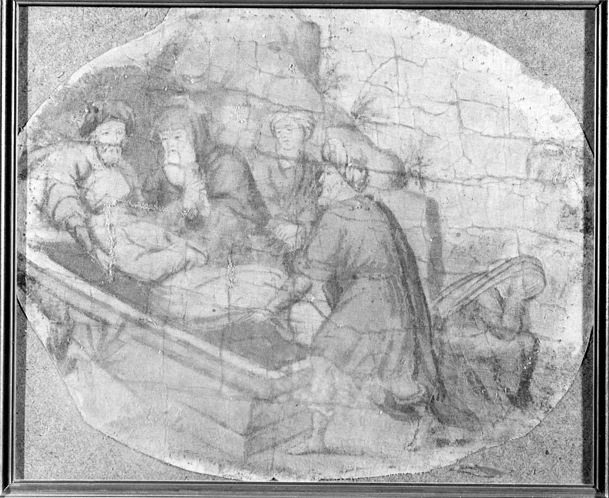 deposizione di Cristo nel sepolcro (dipinto) - ambito lombardo (seconda metà sec. XVII)