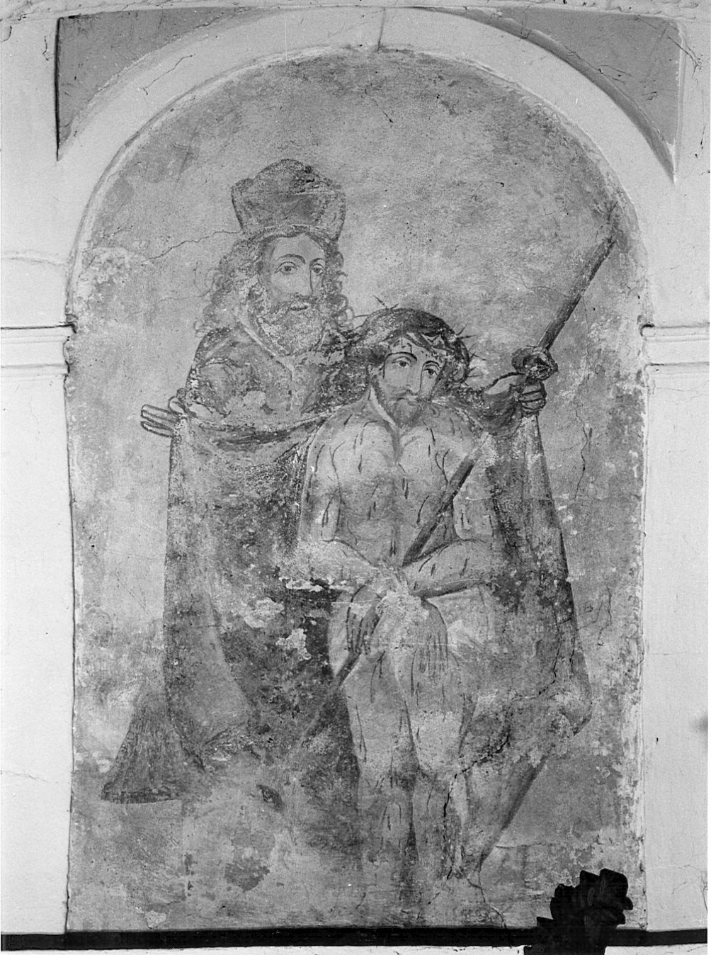 Ecce Homo (dipinto, elemento d'insieme) - ambito pavese (secc. XVII/ XVIII)