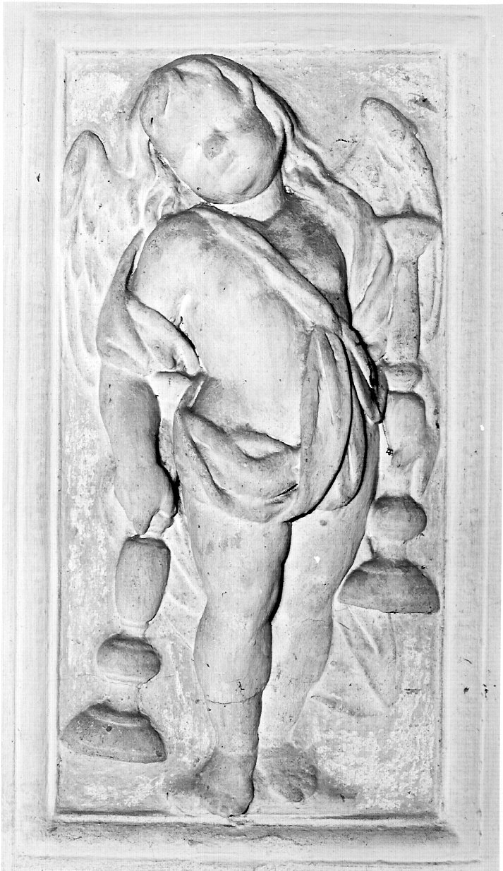 angioletto (rilievo, elemento d'insieme) - bottega lombarda (metà sec. XVII)