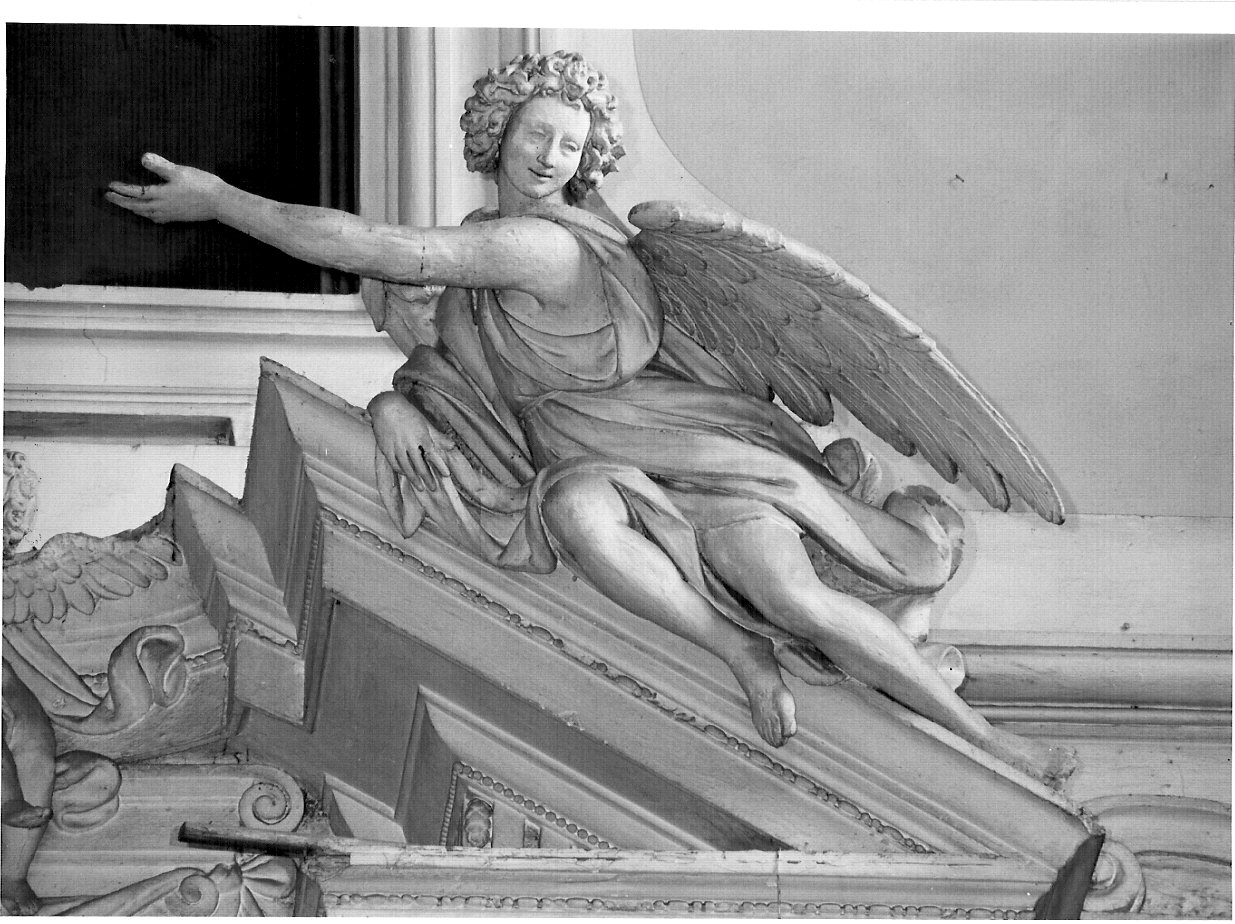 angelo (statua, elemento d'insieme) - bottega lombarda (metà sec. XVII)