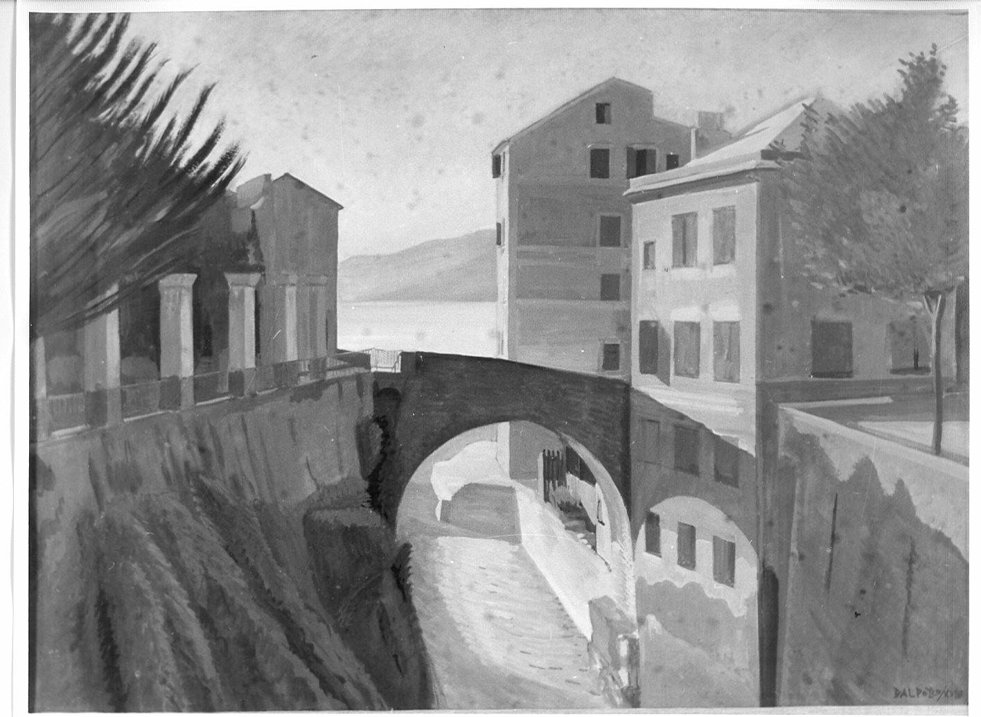 paesaggio (dipinto) di Dal Pozzo Francesco (sec. XX)