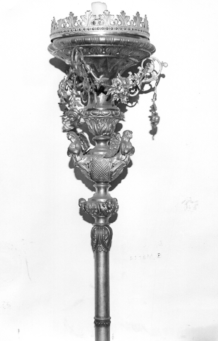 candelabro portatile, serie - ambito lombardo (seconda metà sec. XIX)