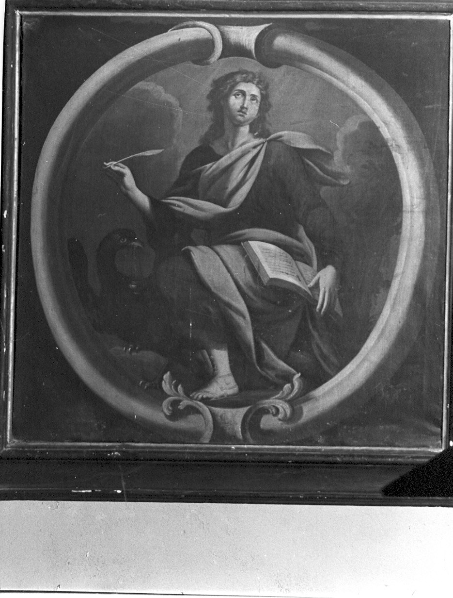 San Giovanni Evangelista (dipinto murale, pendant) - ambito lombardo (sec. XVIII)
