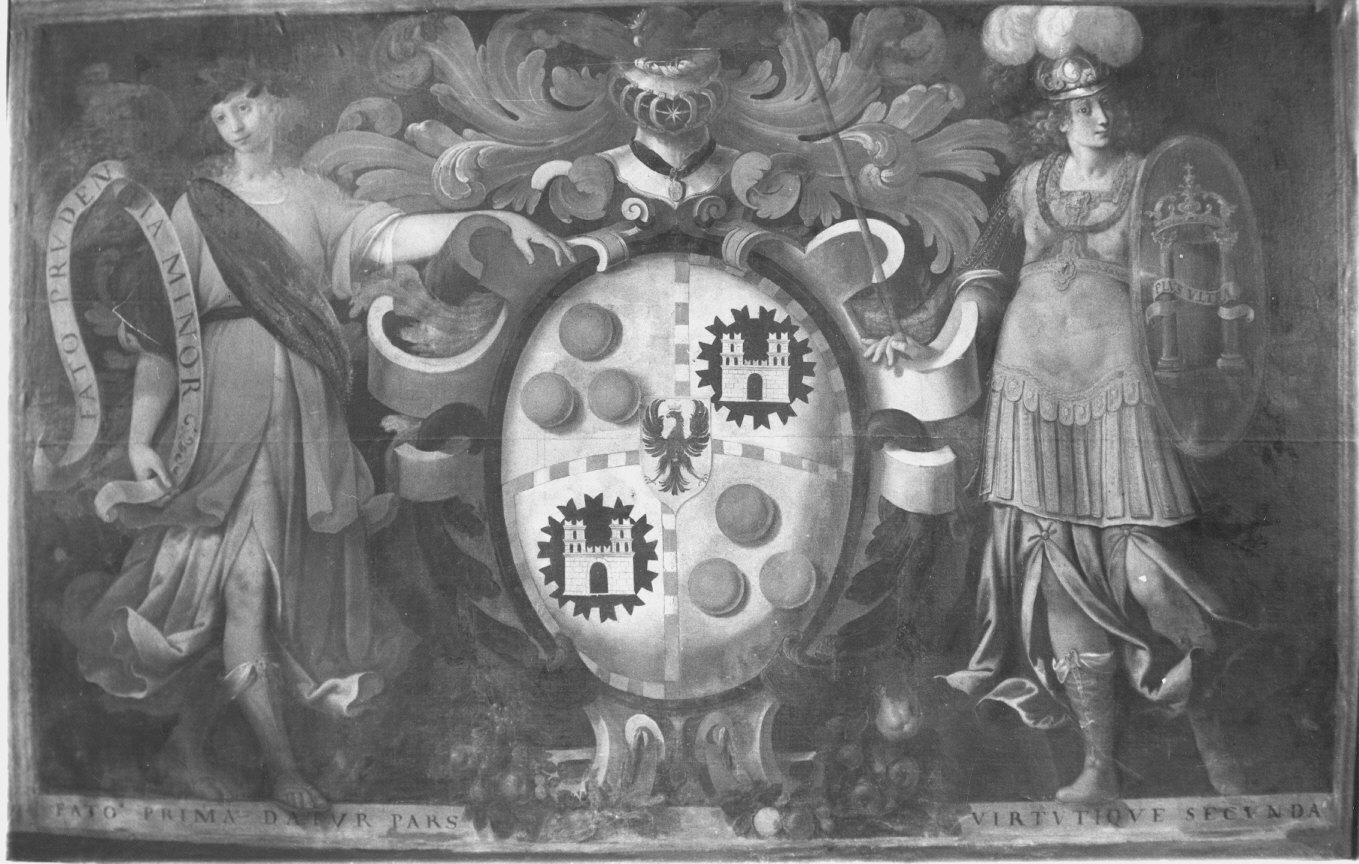 stemma della Famiglia Giovio (dipinto) - ambito lombardo (seconda metà sec. XVII)