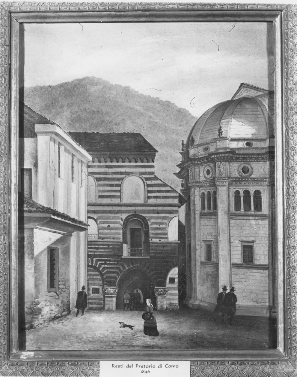 resti del Pretorio di Como (dipinto) - ambito lombardo (sec. XIX)