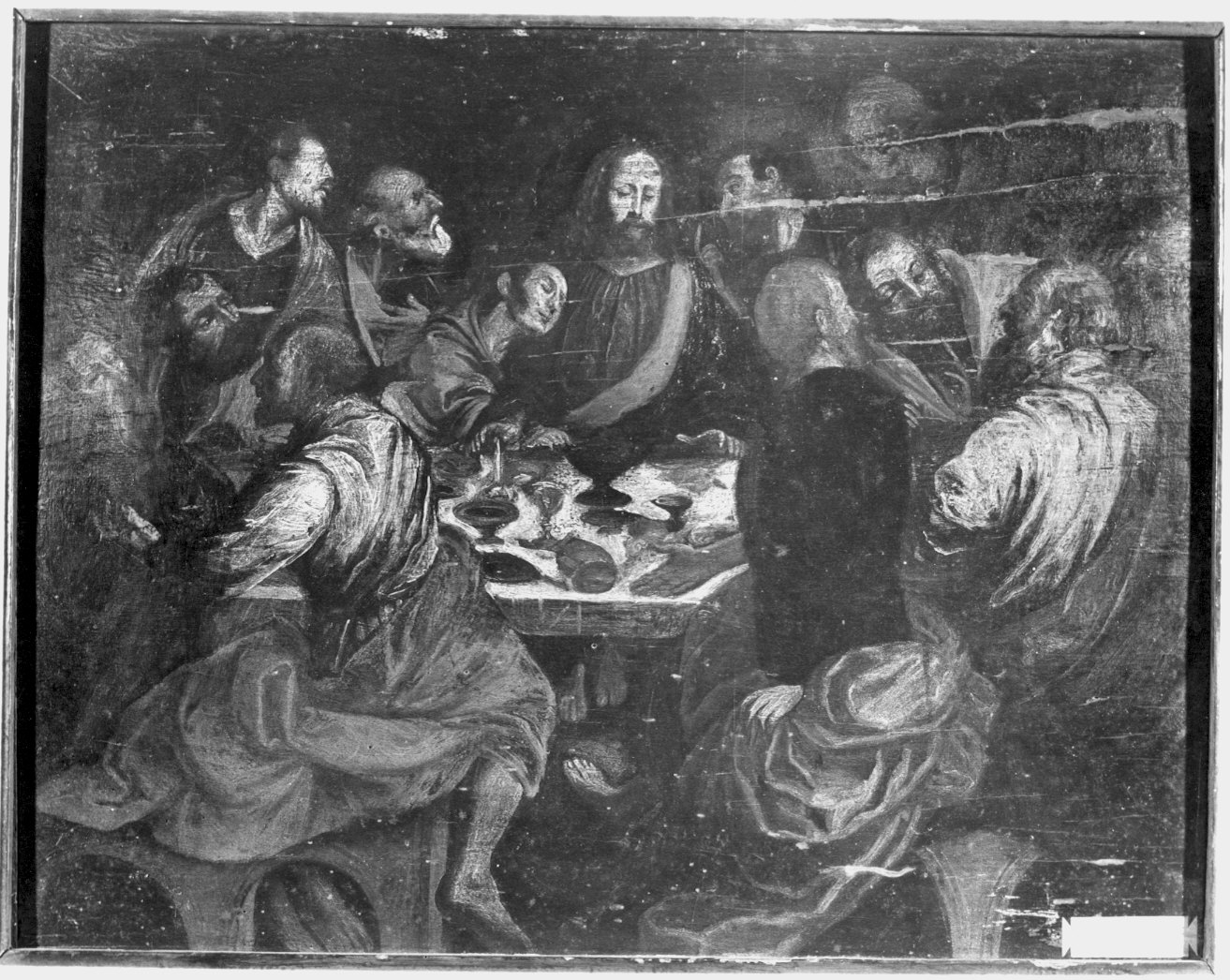ultima cena (dipinto) - ambito Italia settentrionale (fine/inizio secc. XVII/ XVIII)